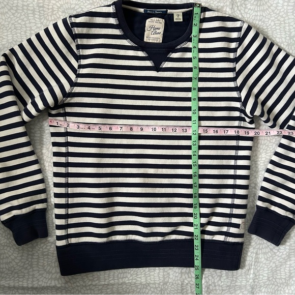 SCOTCH & SODA All Day Easy Wear Striped Sweatshirt size medium - Picture 4 of 7